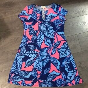 Palm Print summer T-shirt Dress size medium